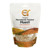 NR Prebiotic Vegan Toasted Macadamia Muesli 400g