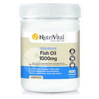 NutriVital Odourless Fish Oil 1000 400 caps