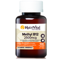 NutriVital Methyl B12 2500mcg 100T