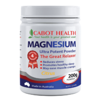 Cabot Health Magnesium Ultra Potent Citrus 465gm