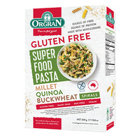 ORG SUPER FOOD Buckwheat, Quinoa and Millet Spiral Pasta 250g