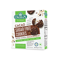 ORG Sugar Free Cacao Cookies 130g