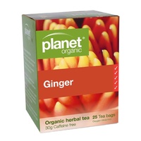 Planet Organic Org Tea Bags 25s Ginger