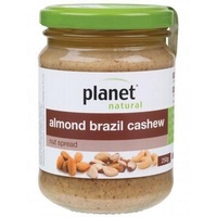 Planet Organic Almond Brazil Cashew Nut Spread 250gm