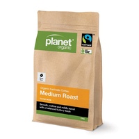 Planet Org Med Roast Whole Bean 250G