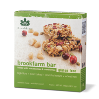 Brookfarm Macadamia & Cranberry Bars GF 35gm x 4