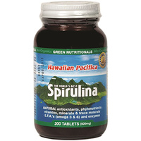 Green Nutritionals Hawaiian Pacifica Spirulina 200 tabs
