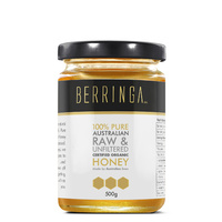 Berringa Raw Eucalyptus Organic Honey 500gm glass