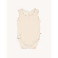Boody Baby Sleeveless Bodysuit Chalk NB
