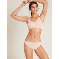 Boody Padded Shaper Crop Bra Blush L