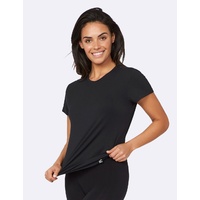 Boody Womens Crew Neck T-Shirt Black S