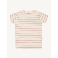 Boody Baby T-Shirt Chalk/Rose Stripe 12-18