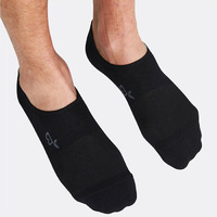 Boody Men's Invisible Active Sports Sock Black 6-11 6pk