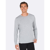 Boody Men's Long Sleeve Crew T-Shirt Ligt Grey Marl L