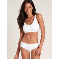 Boody Padded Shaper Crop Bra White XS