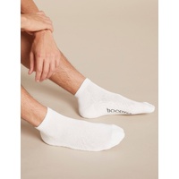 Boody Men's Cushioned Sports Ankle Sock White 11-14 6pk