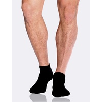 Boody Men's Cushioned Sports Ankle Sock Black11-14 6pk