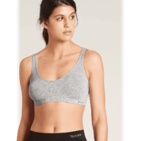 Boody Shaper Crop Bra Light Grey Marl M