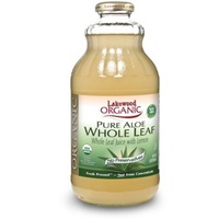 Lakewood Aloe Whole Leaf Organic Pure 370ml