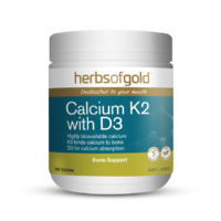 Herbs of Gold - Calcium K2 with D3 90 Tablets