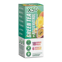 Green Tea X50 Assorted 6 Flavour 18 Sachets