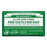 Dr Bronner's Castile Bar Soaps 140gm Almond