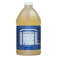Dr Bronner's Castile Liquid Soap 1.89ltr Peppermint