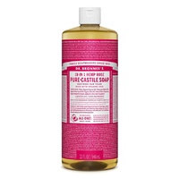 Dr Bronner's Castile Liquid Soap 946ml Rose