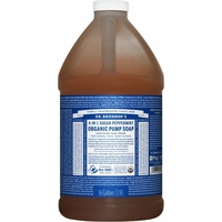 Dr Bronner's Hand & Body Pump Soap Spearmint/Peppermint Refill 1.89ltr