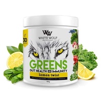 White Wolf Lemon Twist Immunity+ Greens Super Blend 30 serves 150g