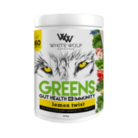 White Wolf Lemon Twist Immunity+ Greens Super Blend 60 Serves 300g