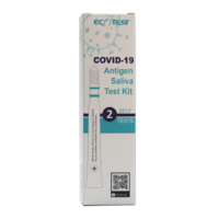 EcoTest Eco Saliva Covid Rapid Antigen Test 2 Pack
