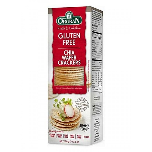 ORG Multigrain Wafer Cracker w/Chia 100gm