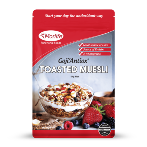Morlife Goji Antiox Toasted Muesli 1KG