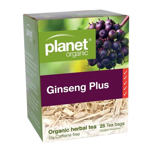 Planet Organic Org Tea Bags 25s Ginseng