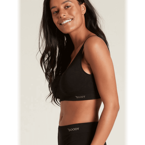 Boody Padded Shaper Crop Bra Black XL