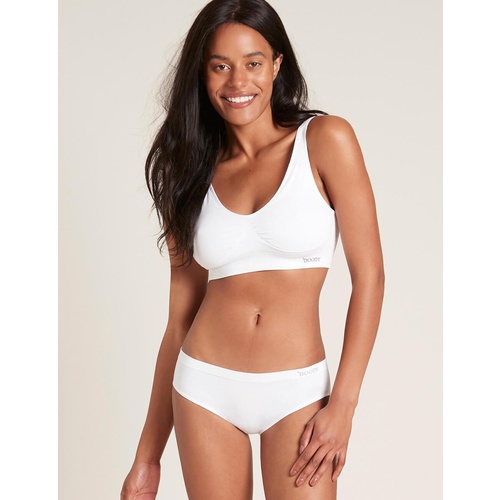 Boody Padded Shaper Crop Bra White XS
