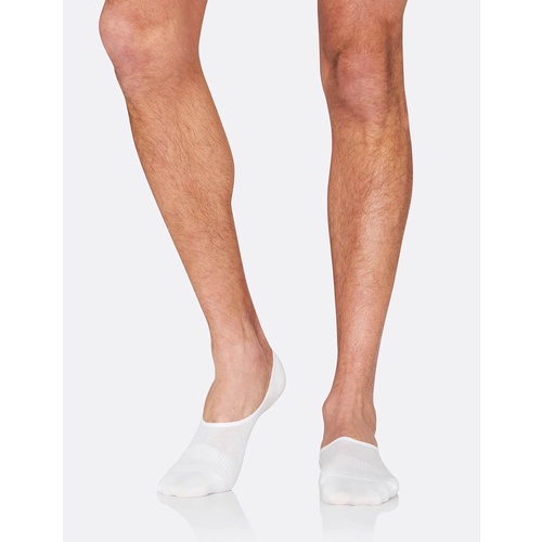 Boody Men's Hidden Sock White 6-11 6pk