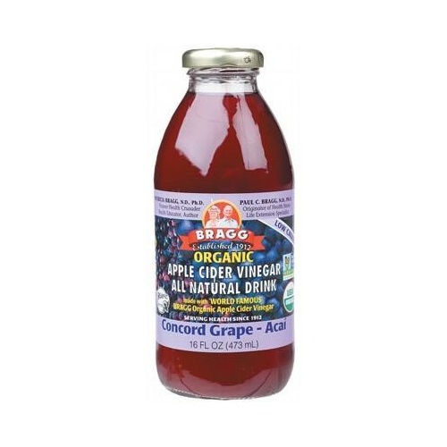 Bragg Apple Cider Vinegar w Concord Grape & Acai Org 473ml