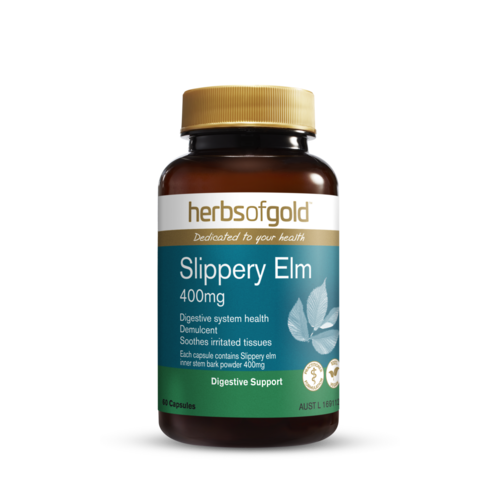 Herbs of Gold - Slippery Elm 400mg 60 Capsules