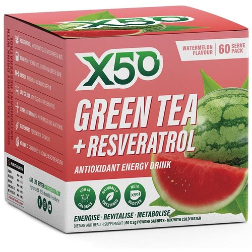 Green Tea X50 Watermelon 60 Sachets