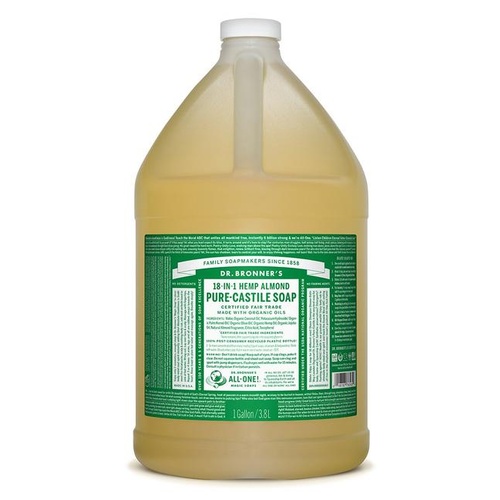 Dr Bronner's Pure-Castile Liquid Soap Almond 3.78ltr