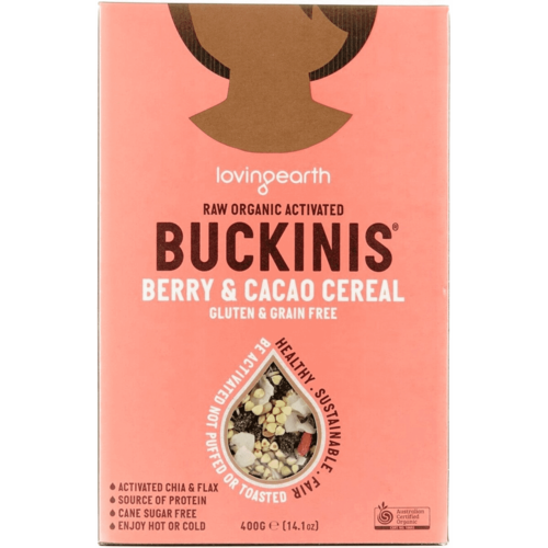 Loving Earth Buckinis Berry & Cacao Cereal 400gm