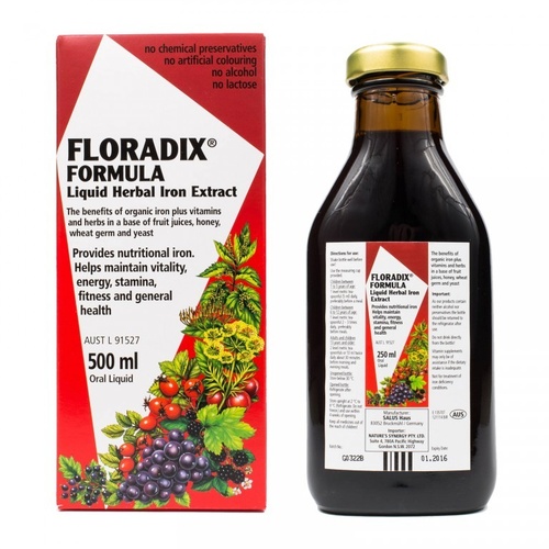 FLO Floradix Liquid Iron 500ml